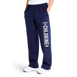 Swimming Fleece Sweatpants - Fueled By Chlorine [Adult Large/Navy] - SS
