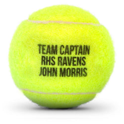 Custom Text Tennis Ball