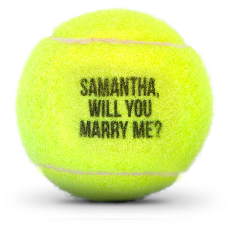 Custom Text Tennis Ball