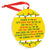 Tennis Round Ceramic Ornament - Jingle All the Way