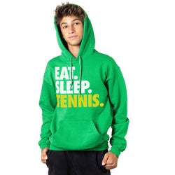 Tennis Hooded Sweatshirt - Eat. Sleep. Tennis.