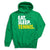 Tennis Hooded Sweatshirt - Eat. Sleep. Tennis. [Adult X-Large/Green] - SS