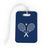 Tennis Bag/Luggage Tag - Crossed Rackets [Large/Navy] - SS