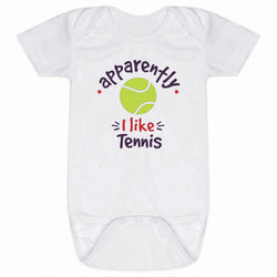 Tennis Baby One-Piece - Apparently, I Like Tennis