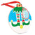 Tennis Round Ceramic Ornament - Elf Graphic