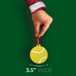 Tennis Round Ceramic Ornament - Tennis Ball Graphic