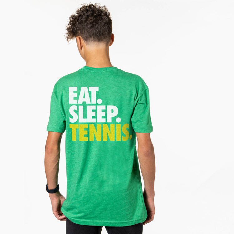 Tennis Short Sleeve T-Shirt - Eat. Sleep. Tennis. (Back Design)