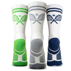 Tennis Woven Mid-Calf Sock Set - Break Point