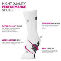 Tennis Mid-Calf Socks - Ball (Emb) - Navy