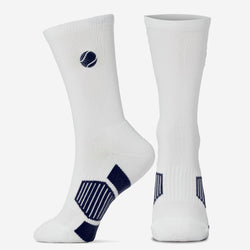 Tennis Mid-Calf Socks - Ball (Emb) - Navy