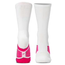 Tennis Mid-Calf Socks - Ball (Emb) - Pink