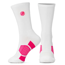 Tennis Mid-Calf Socks - Ball (Emb) - Pink