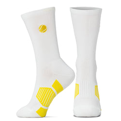 Tennis Mid-Calf Socks - Ball (Emb) - Yellow