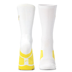 Tennis Mid-Calf Socks - Crossed Racquet (Emb) - Yellow
