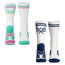 Tennis Woven Mid-Calf Sock Set - Match Point