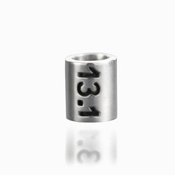 Sterling Silver 13.1 Half Marathon Large Hole Bead