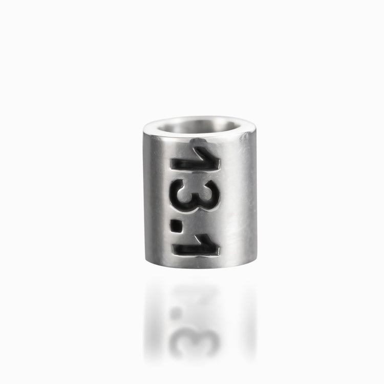 Sterling Silver 13.1 Half Marathon Large Hole Bead