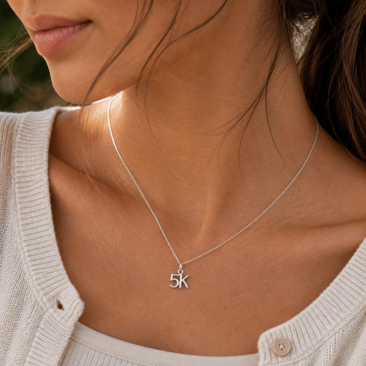 Sterling Silver 5K Necklace