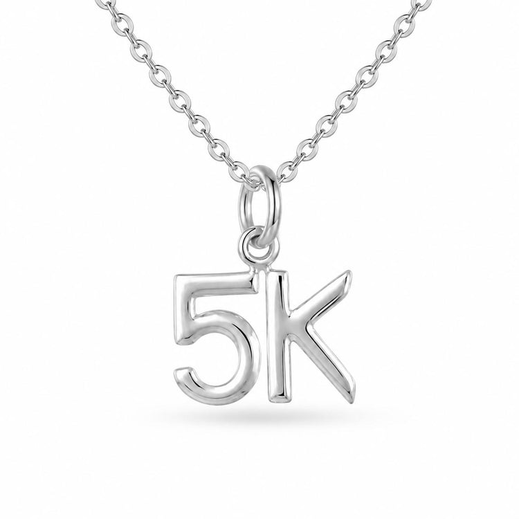 Sterling Silver 5K Necklace
