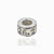 Silver and Enamel Sterling Silver 26.2 Marathon Large Hole Bead