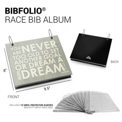 BibFOLIO® Race Bib Album - Never Too Old
