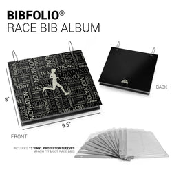 BibFOLIO® Race Bib Album - Running Inspiration Male