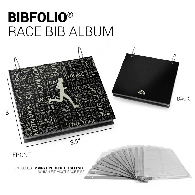 BibFOLIO® Race Bib Album - Running Inspiration Male