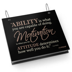 GFAR BibFOLIO® Race Bib Album - Ability. Motivation. Attitude