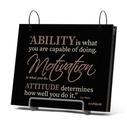 GFAR BibFOLIO® Race Bib Album - Ability. Motivation. Attitude
