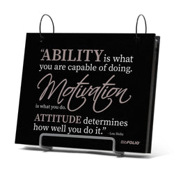 BibFOLIO® Race Bib Album - Ability. Motivation. Attitude
