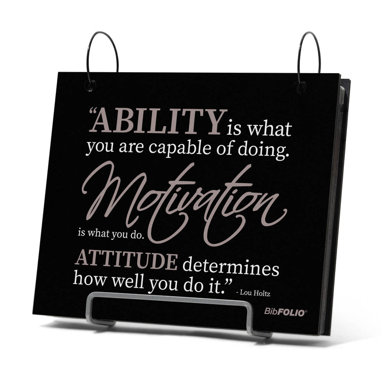 BibFOLIO® Race Bib Album - Ability. Motivation. Attitude