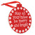 Running Round Ceramic Ornament - May All Your Miles Be Merry