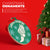 Cross Country Round Ceramic Ornament - Cross Country Winged Foot