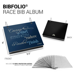 BibFOLIO® Race Bib Album - Courage To Start