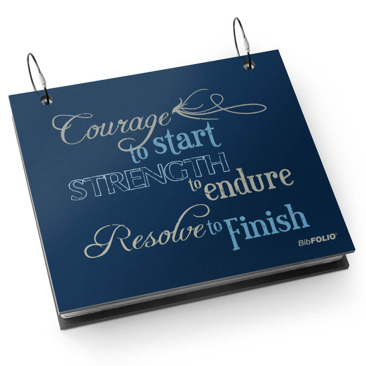 BibFOLIO® Race Bib Album - Courage To Start
