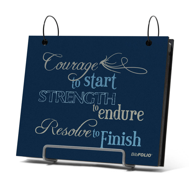 BibFOLIO® Race Bib Album - Courage To Start