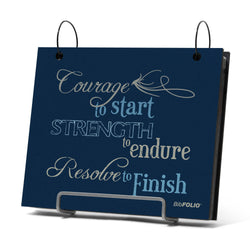 BibFOLIO® Race Bib Album - Courage To Start