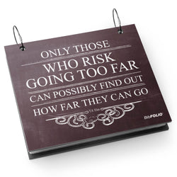 BibFOLIO® Race Bib Album - Only Those Who Risk