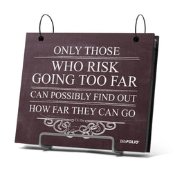 BibFOLIO® Race Bib Album - Only Those Who Risk