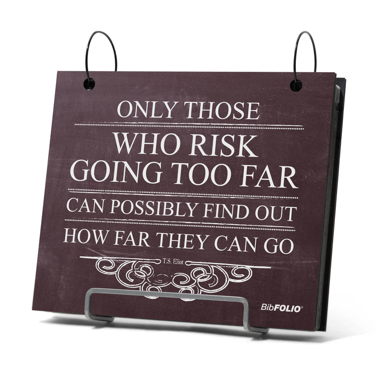 BibFOLIO® Race Bib Album - Only Those Who Risk