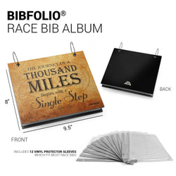 BibFOLIO® Race Bib Album - The Journey of A Thousand Miles