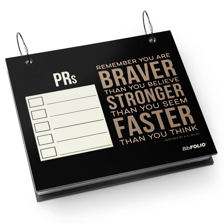 GFAR BibFOLIO® Race Bib Album - Braver Stronger Faster