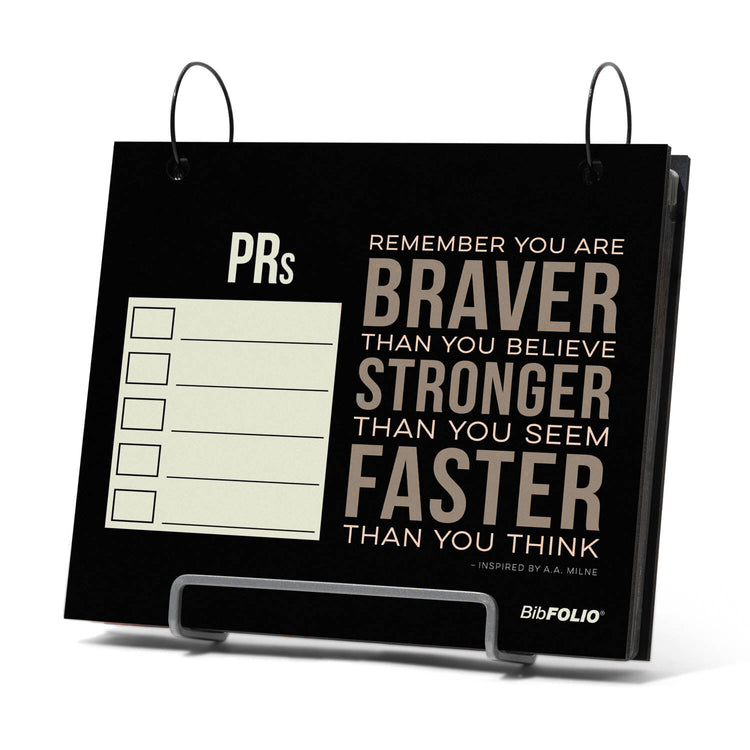 GFAR BibFOLIO® Race Bib Album - Braver Stronger Faster