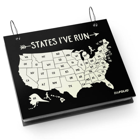 BibFOLIO® Race Bib Album - States I've Run