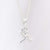 Sterling Silver Mini Stick Figure Runner Necklace