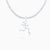 Sterling Silver Mini Stick Figure Runner Necklace