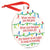 Running Round Ceramic Ornament - When You Run Christmas Lights