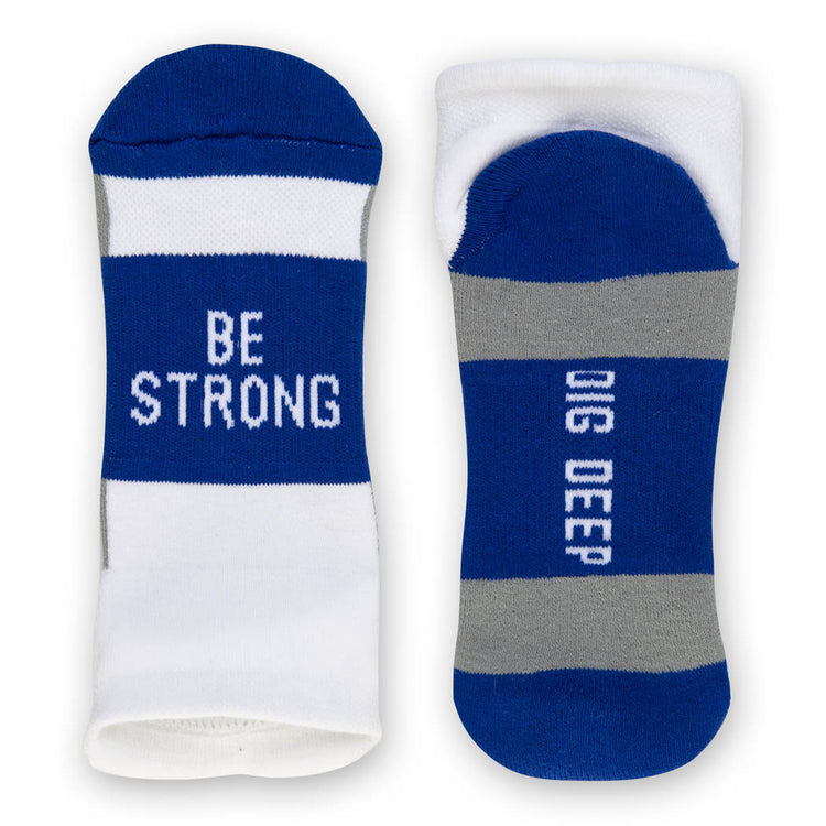 Socrates® Woven Performance Socks Be Strong (Royal)