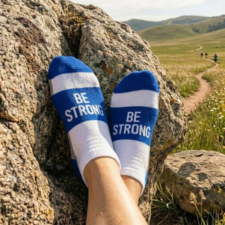 Socrates® Woven Performance Socks Be Strong (Royal)