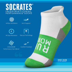 Socrates® Woven Performance Sock Run More (Lime)